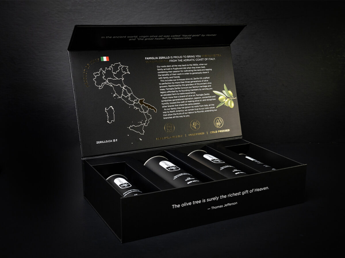 Zerillo Premium Extra Virgin Olive Oil Box Mix – Pack of 4