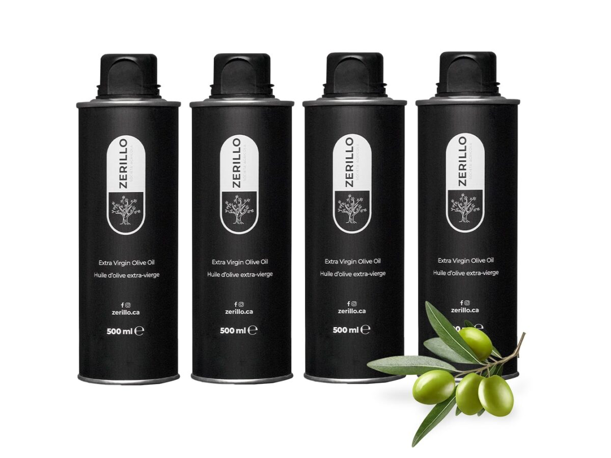Zerillo Premium Extra Virgin Olive Oil Box 500ml – Pack of 4